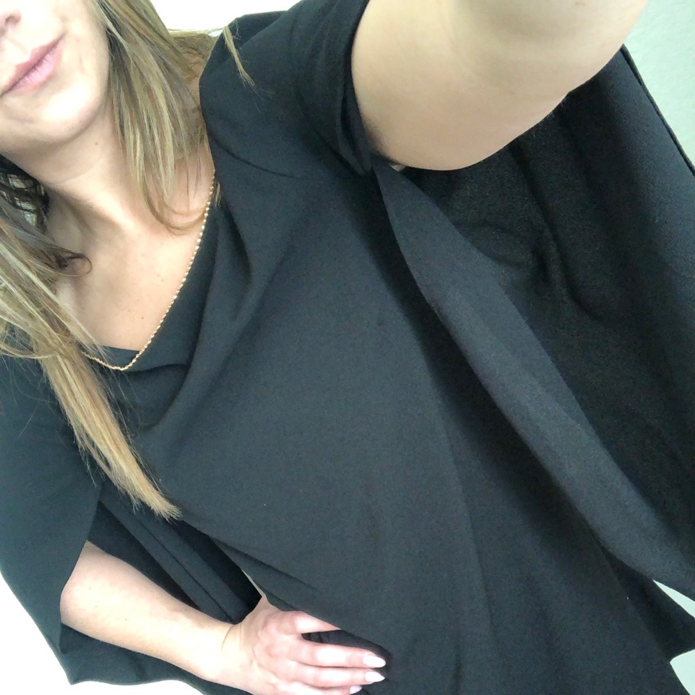 Wing sleeve dress